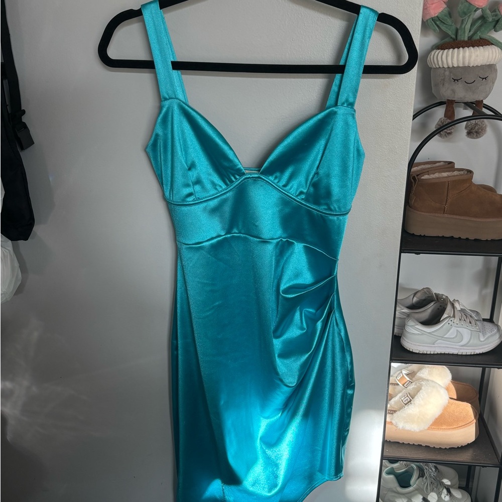 Sleek Satin Dress